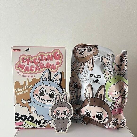 100% Authentic Pop Mart Labubu Exciting Macaron - Sesame Bean - Picture 2 of 6